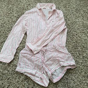 Victorias Secret Intimates Striped Pajamas sz xsmall